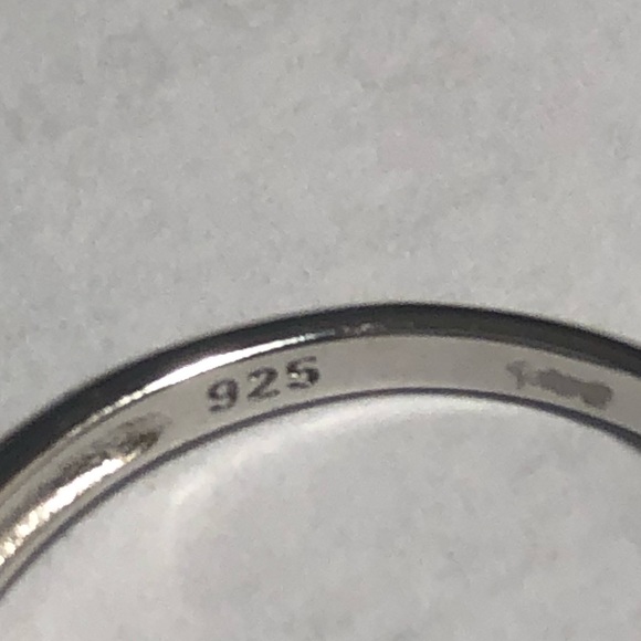 NEW 925 STERLING SILVER SIZE 7 Cz SAPPHIRE RING - Picture 4 of 6